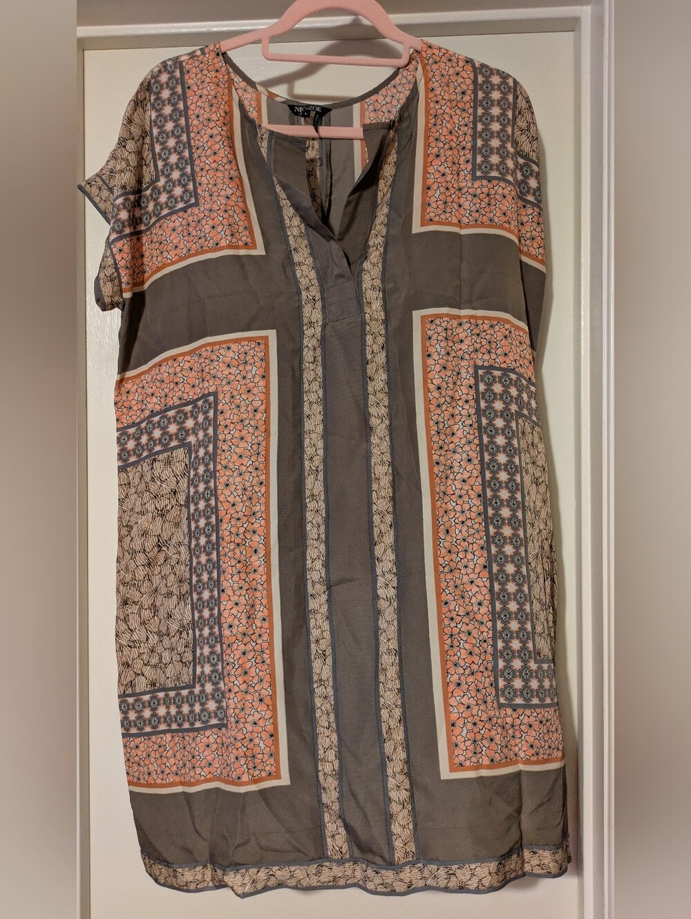 NIC+ZOE Taupe Shift Dress